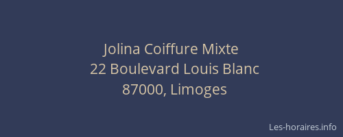 Jolina Coiffure Mixte