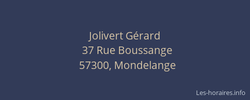 Jolivert Gérard