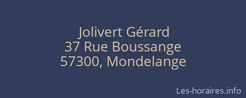 Jolivert Gérard