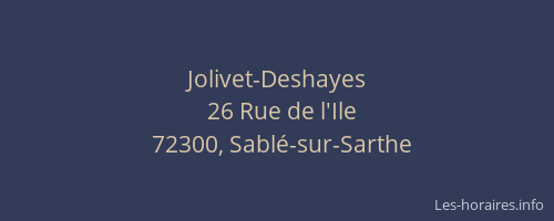 Jolivet-Deshayes