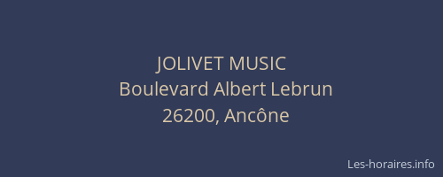 JOLIVET MUSIC
