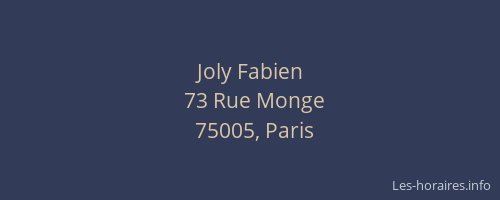 Joly Fabien