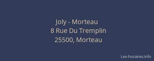 Joly - Morteau