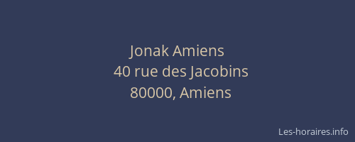 Jonak Amiens