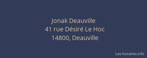 Jonak Deauville