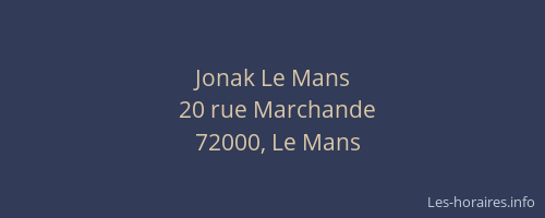 Jonak Le Mans