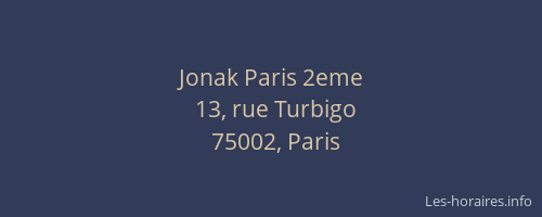 Jonak Paris 2eme