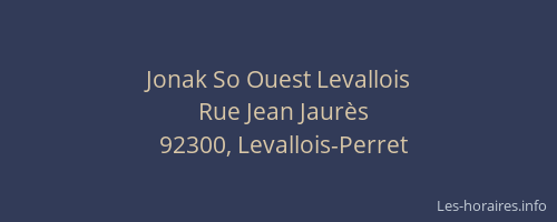 Jonak So Ouest Levallois