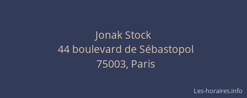 Jonak Stock