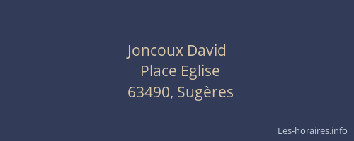 Joncoux David