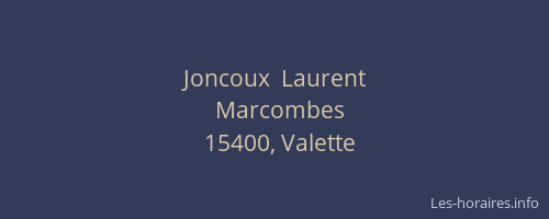 Joncoux  Laurent