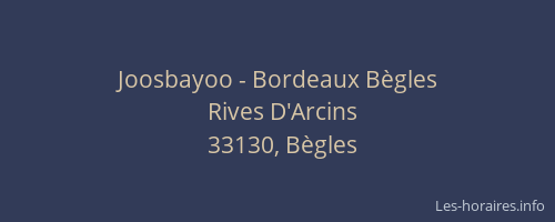 Joosbayoo - Bordeaux Bègles