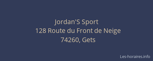 Jordan'S Sport