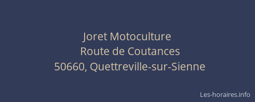 Joret Motoculture