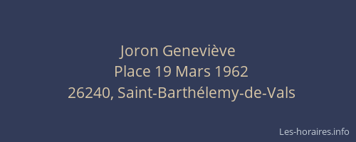 Joron Genevi&egrave;ve