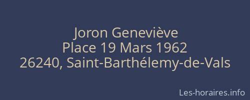 Joron Geneviève
