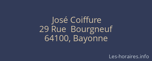 José Coiffure