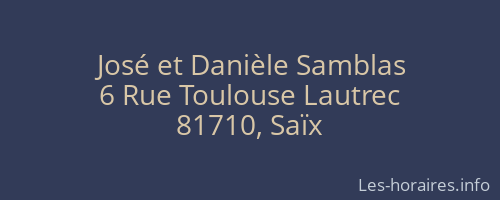 José et Danièle Samblas