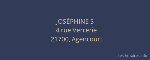 JOS&Eacute;PHINE S