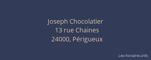 Joseph Chocolatier