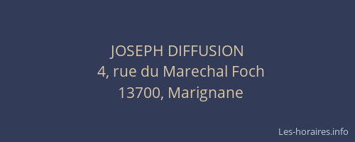 JOSEPH DIFFUSION