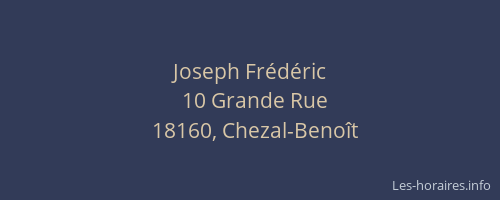 Joseph Fr&eacute;d&eacute;ric