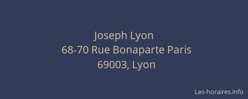 Joseph Lyon