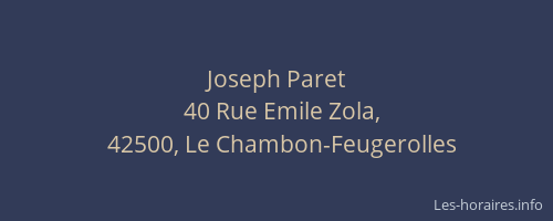 Joseph Paret