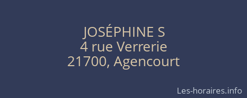 JOSÉPHINE S