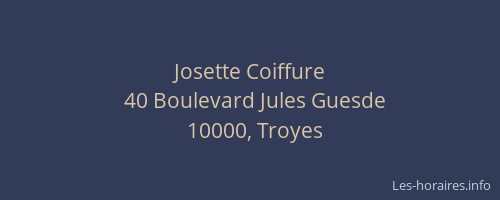Josette Coiffure