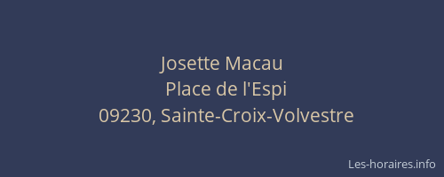Josette Macau