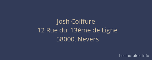 Josh Coiffure