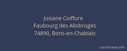 Josiane Coiffure