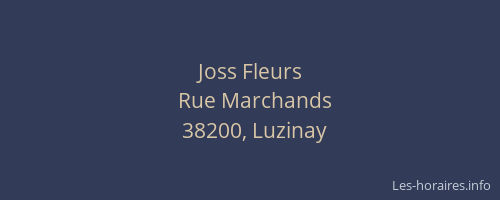 Joss Fleurs