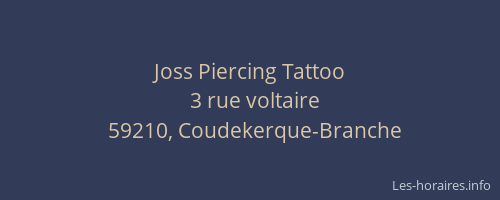 Joss Piercing Tattoo