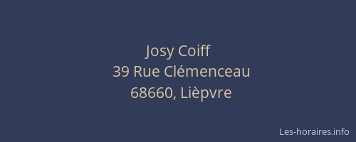 Josy Coiff