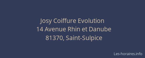 Josy Coiffure Evolution