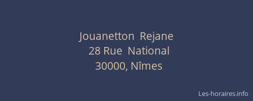 Jouanetton  Rejane