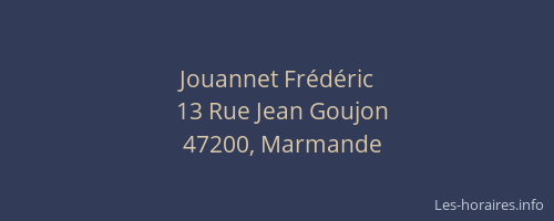 Jouannet Fr&eacute;d&eacute;ric