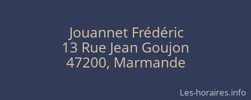Jouannet Frédéric