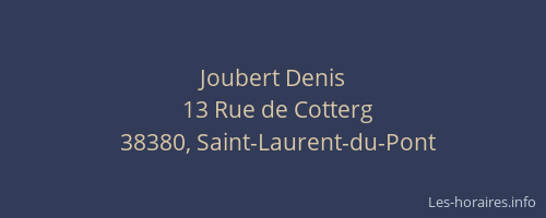 Joubert Denis