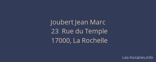 Joubert Jean Marc
