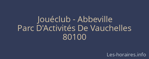 Jou&eacute;club - Abbeville