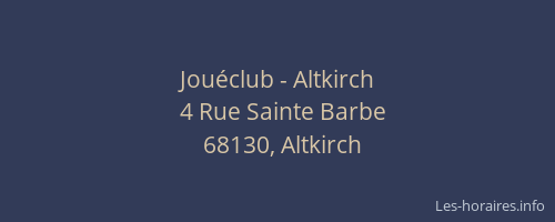 Jouéclub - Altkirch