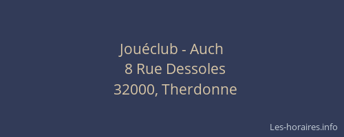Jou&eacute;club - Auch