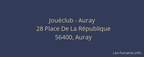 Jouéclub - Auray