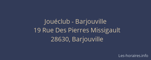 Jou&eacute;club - Barjouville