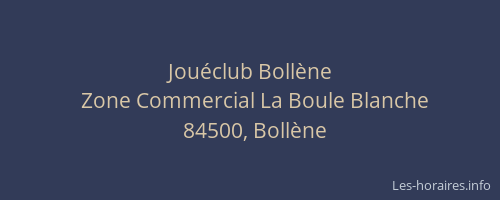 Jou&eacute;club Boll&egrave;ne