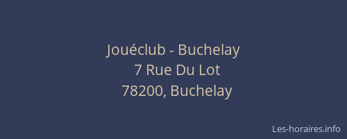 Jouéclub - Buchelay