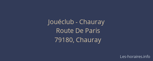 Jou&eacute;club - Chauray